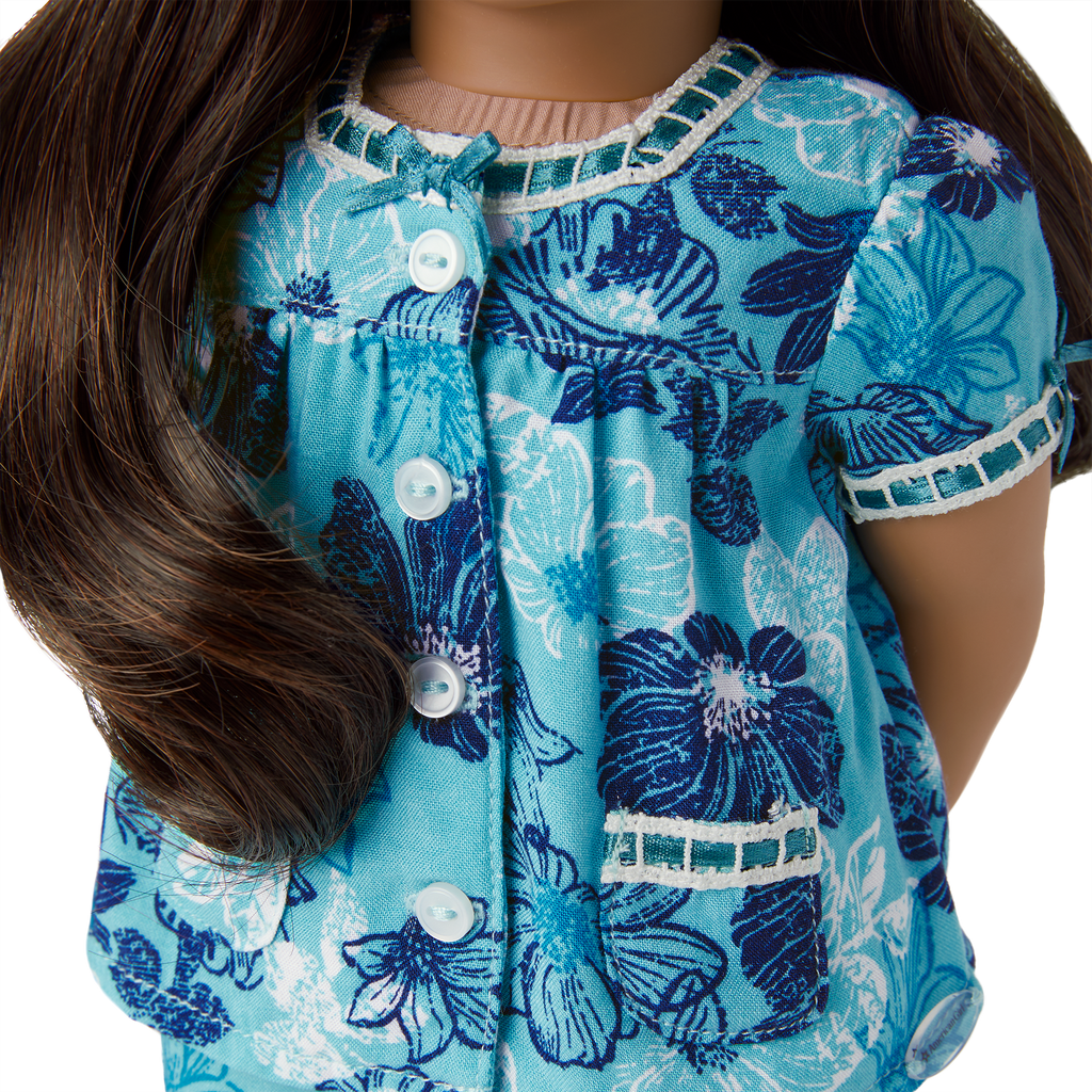 Nanea’s™ Floral Pajamas for 18-inch Dolls (Historical Characters) B0