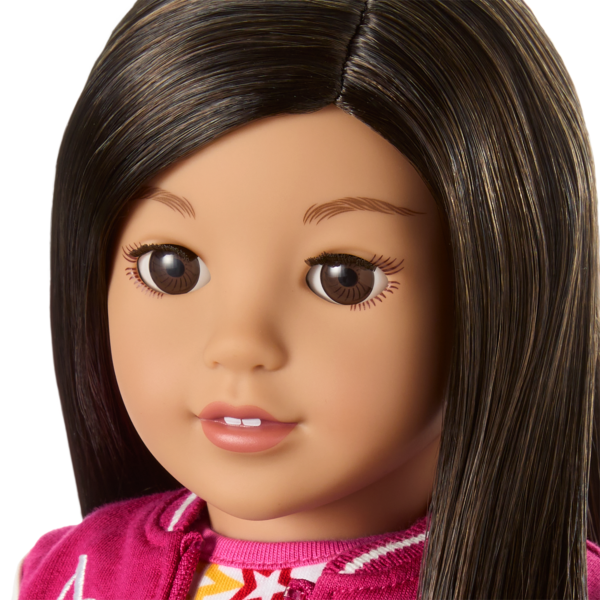 Truly Me™ 18-inch Doll #124 with straight black-brown hair C5