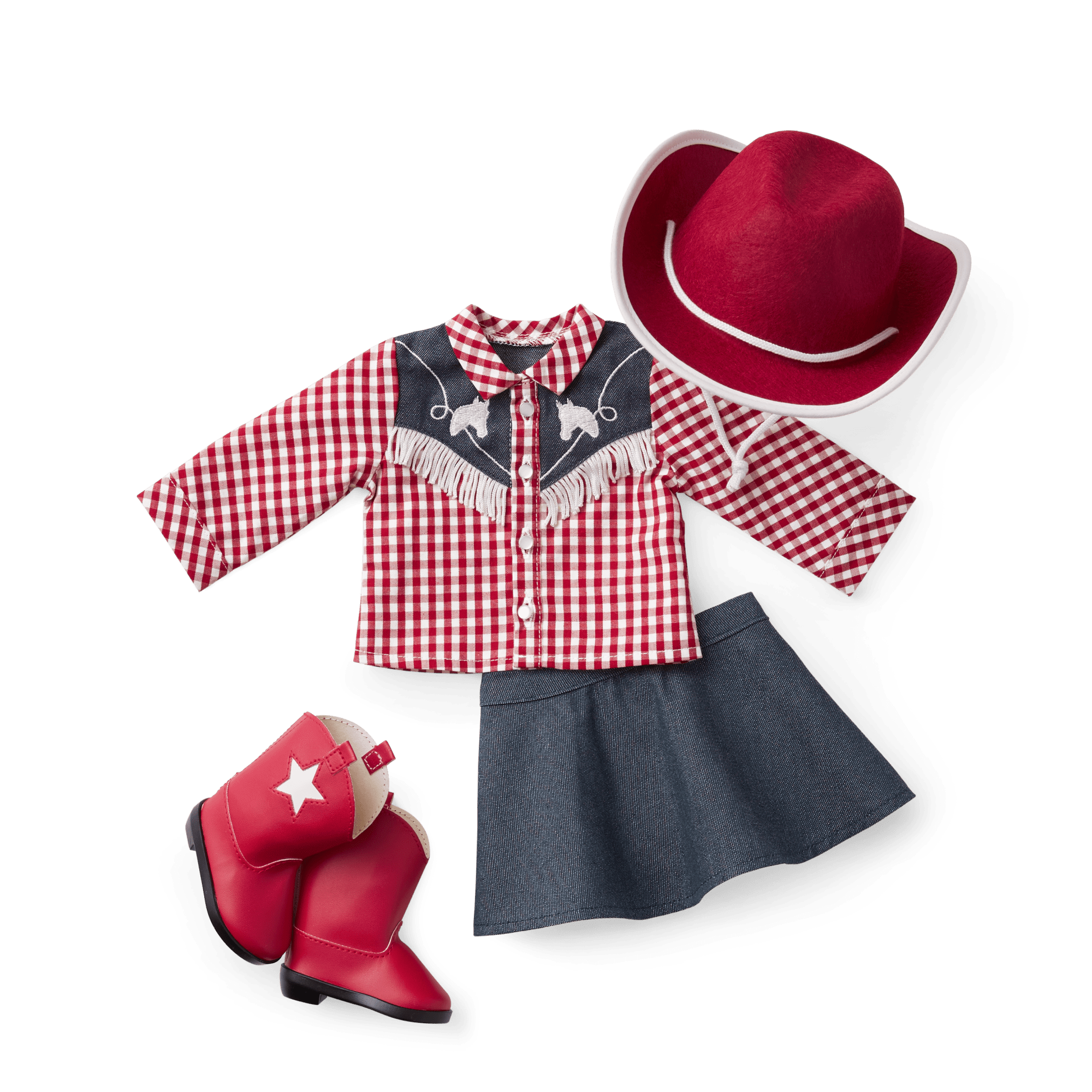 Maryellen's™ Cowgirl Costume for 18-inch Dolls (Historical Characters) A2
