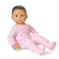 Bitty Baby® Doll #4 with black hair in Pastel Pink E9