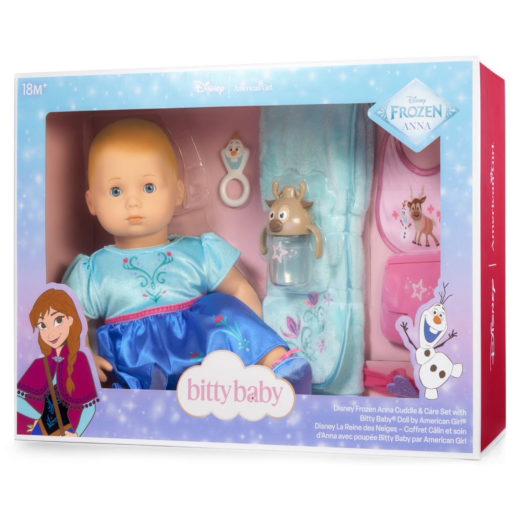 Disney Frozen Anna Cuddle & Care Set with Bitty Baby® Doll by American Girl® E8