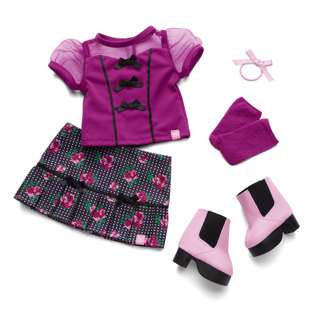 Bows & Blooms Outfit for 18-inch Dolls A5