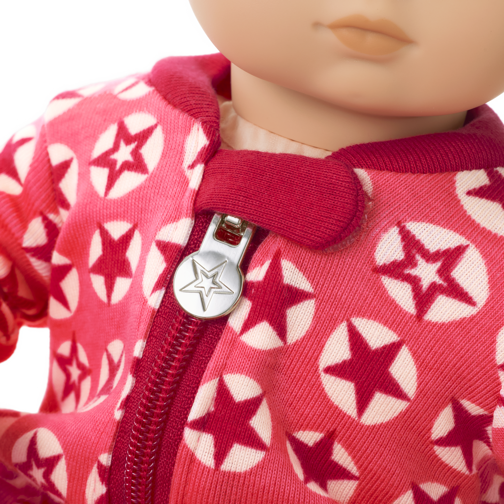 American Girl® x Hanna Andersson Berry Bright Stars Pajamas for Bitty Baby® Dolls B8