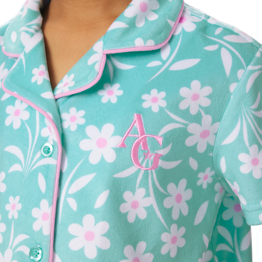 Flower Fun PJs for Girls A4