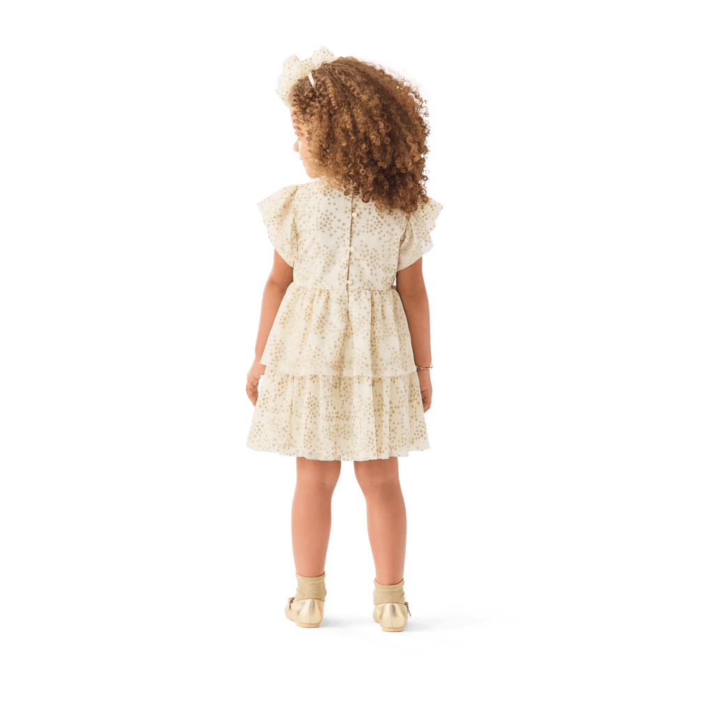 American Girl® x Janie and Jack Sparkly Cream Celebration Dress for Little Girls & Girls A3