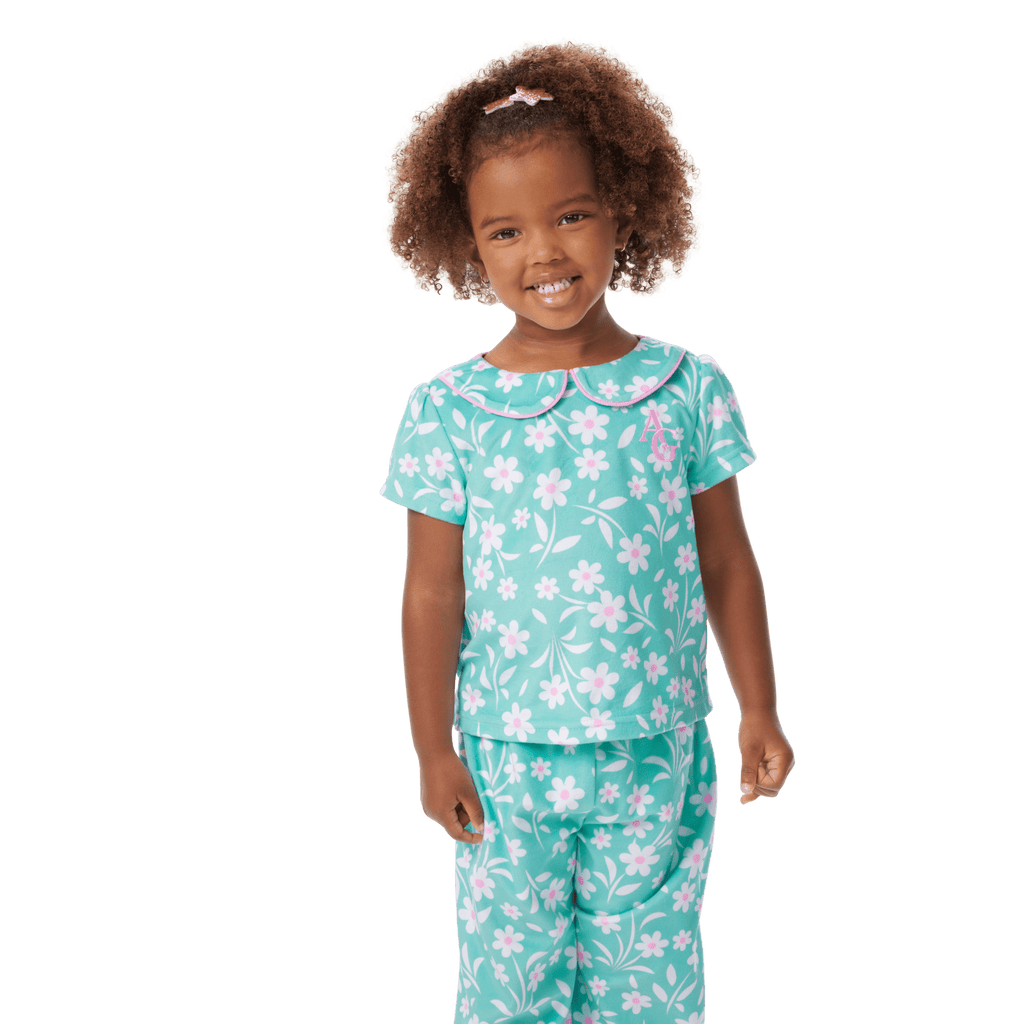 Flower Fun PJs for Little Girls (Bitty Baby®) D2