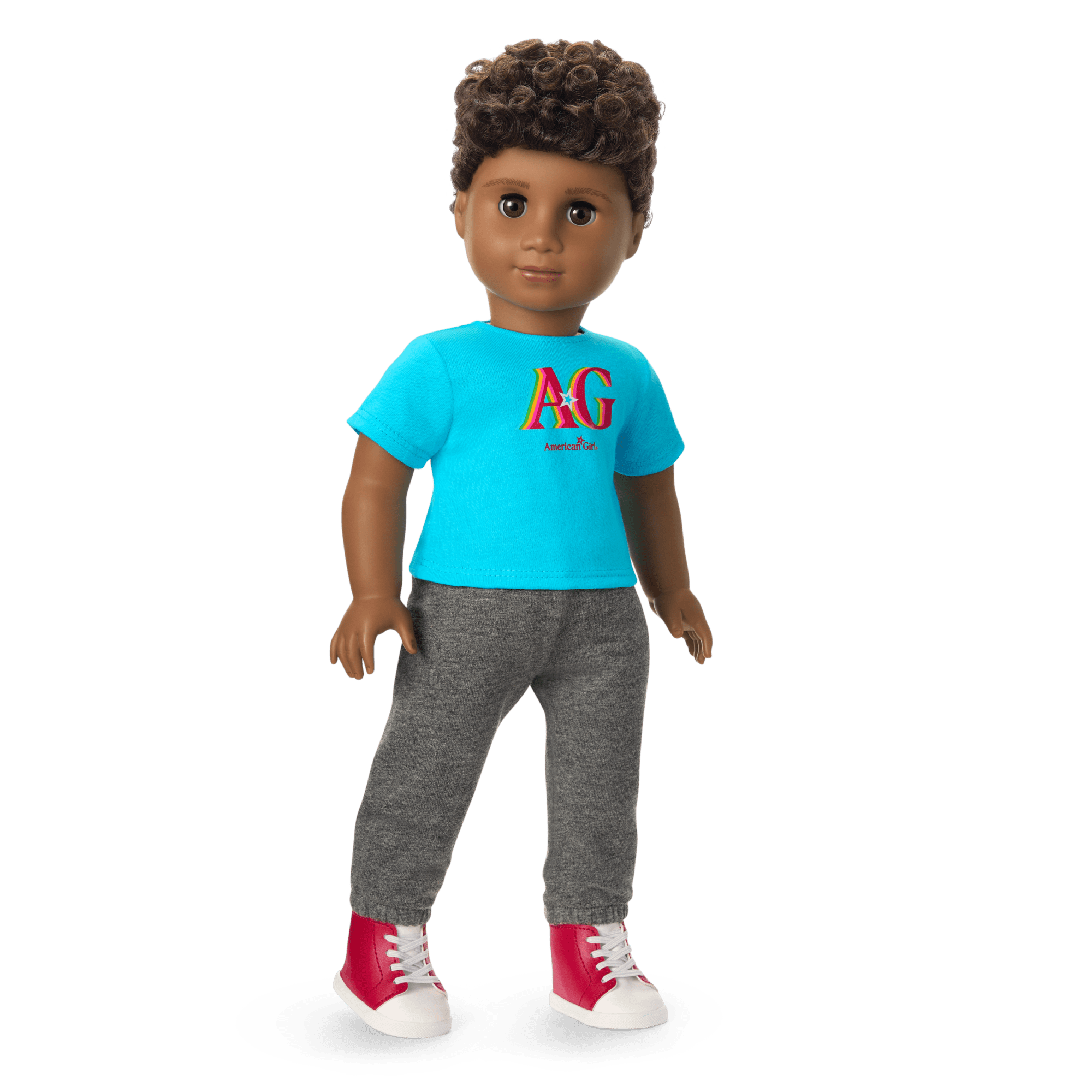 Truly Me™ 18-inch Doll #113 with curly dark-brown hair A0