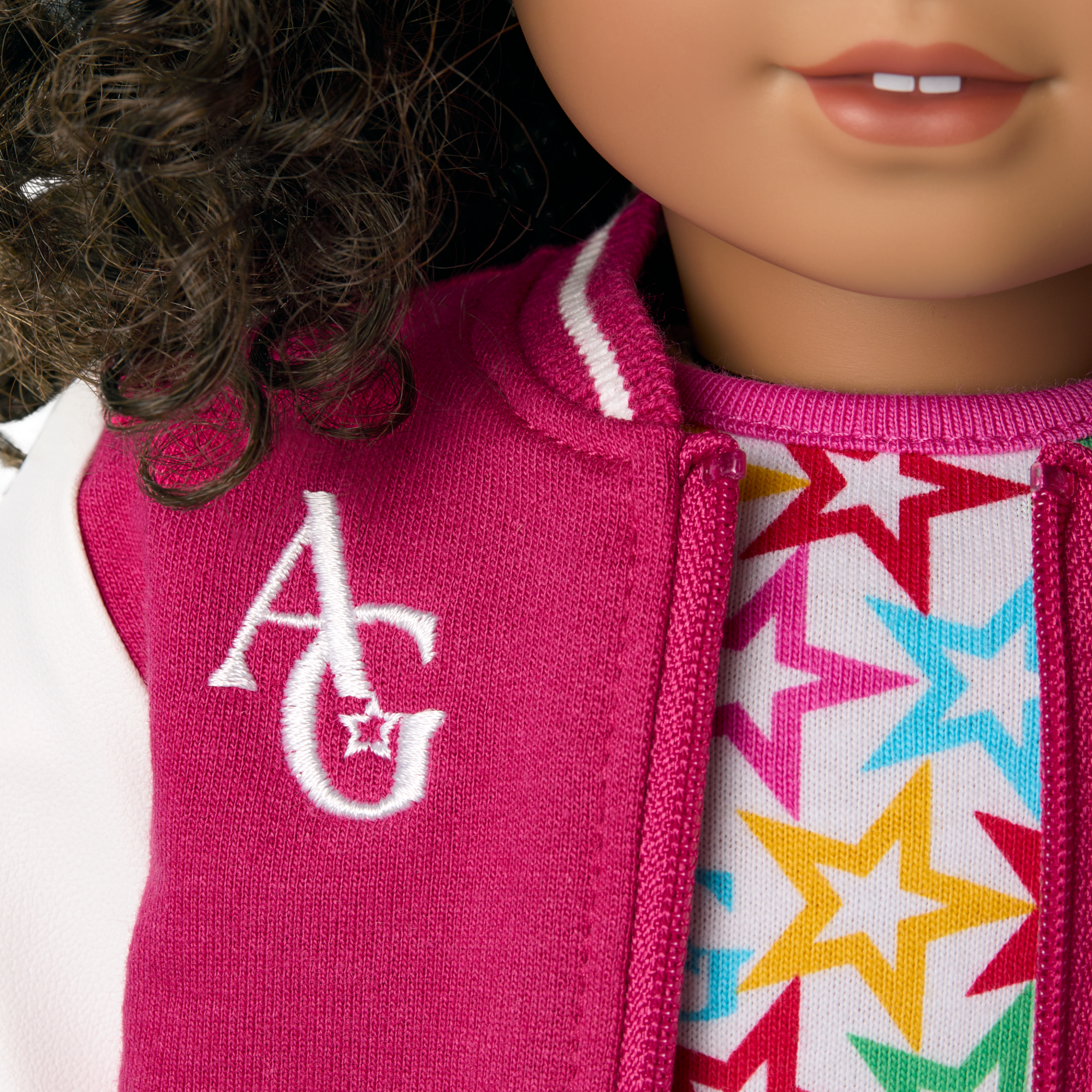 Truly Me™ 18-inch Doll #132 with curly dark-brown hair A3