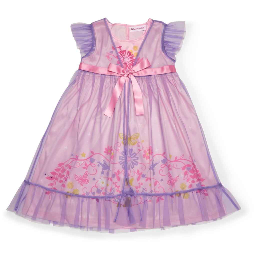 Royal Ruffles Nightie & Robe for Little Girls D2