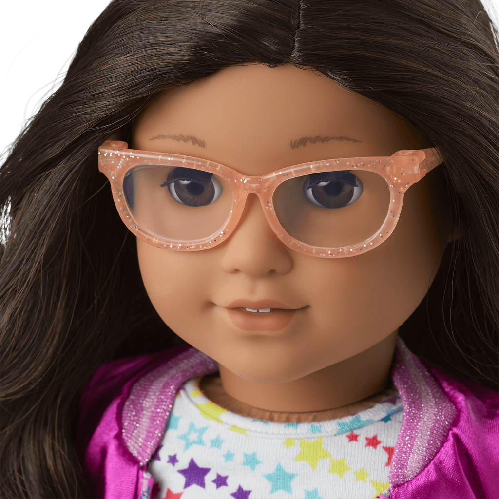 Rose Gold Glasses for 18-inch Dolls D4