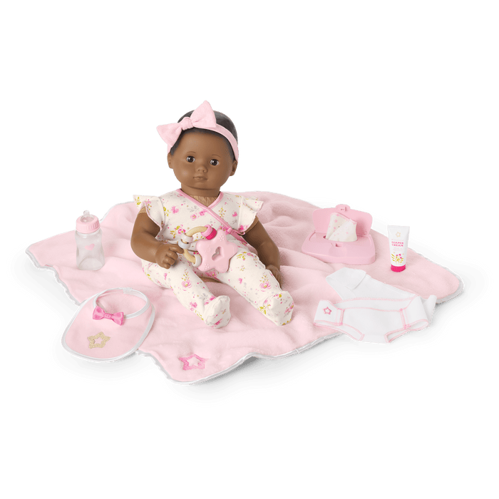 Bitty Baby® Doll #1 with black hair Care & Play Set F8