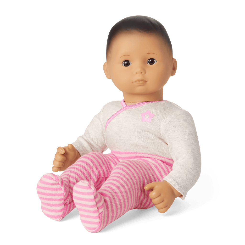 Bitty Baby® Doll #4 with black hair in Pretty Pink D3