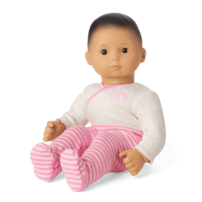 Bitty Baby® Doll #4 with black hair in Pretty Pink D3