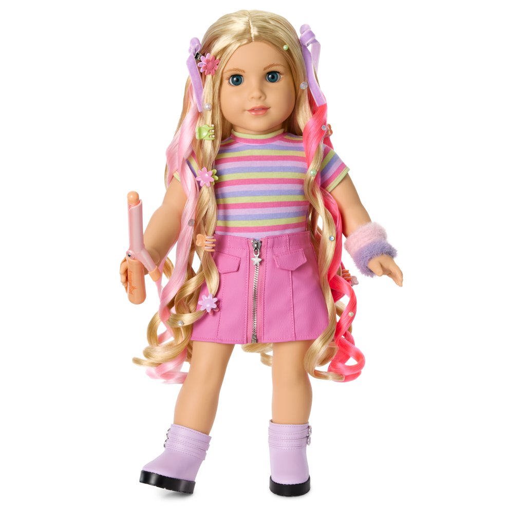 Long Hair Looks™ by Truly Me™ 18-inch Doll #133 & hair accessories C5