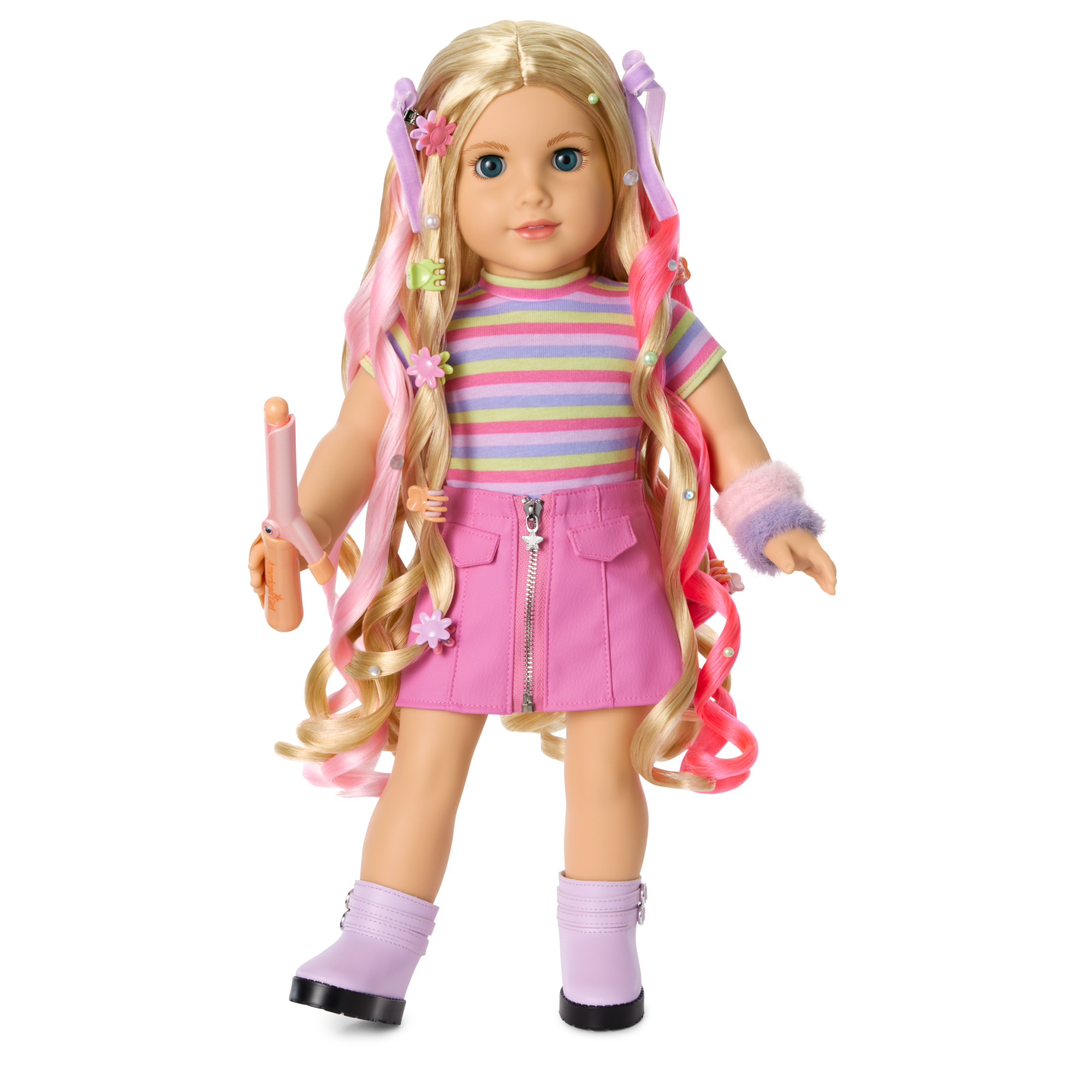 Long Hair Looks™ by Truly Me™ 18-inch Doll #133 & hair accessories C5
