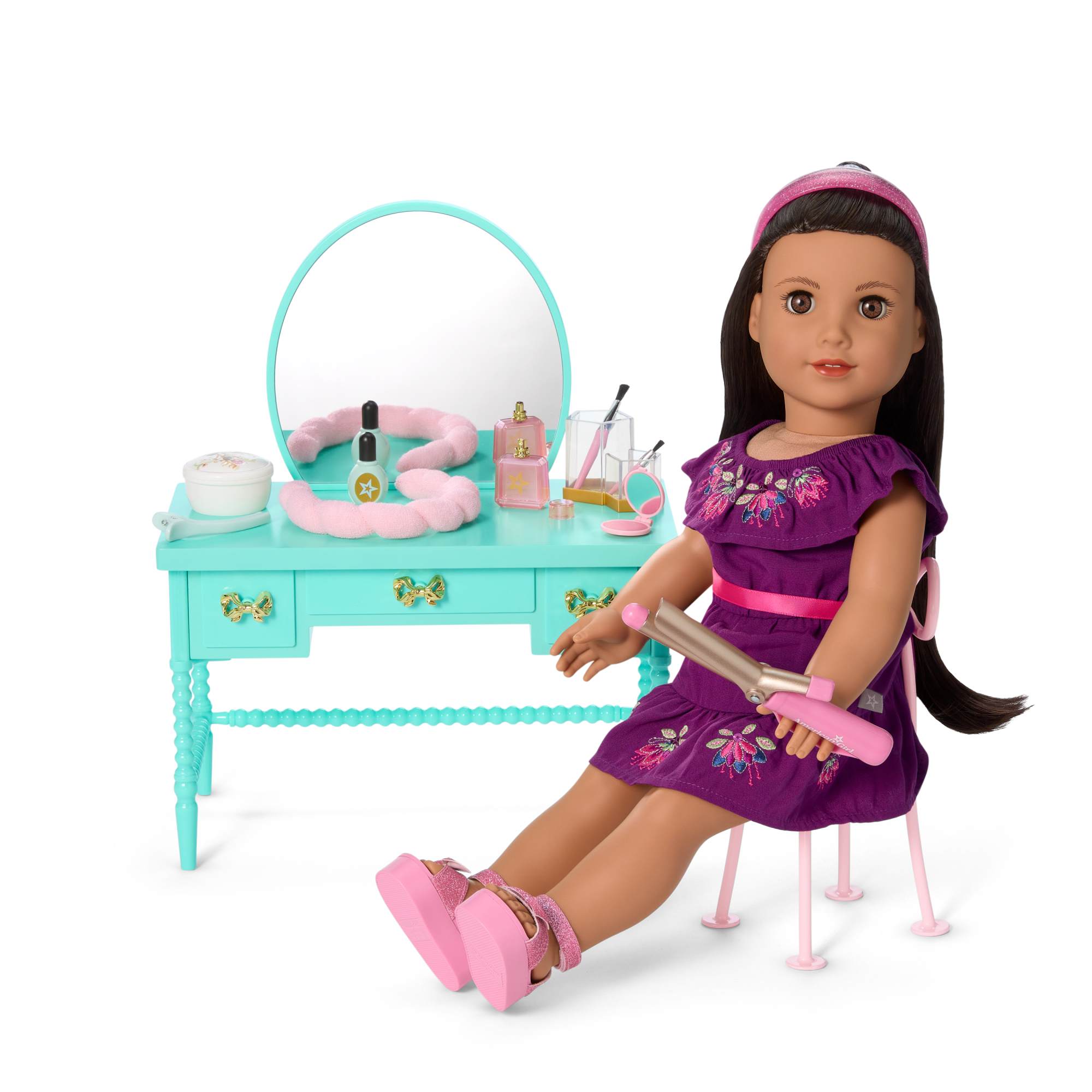 Raquel’s™ Vintage Vanity for 18-inch Dolls (Girl of the Year™ 2026) A4