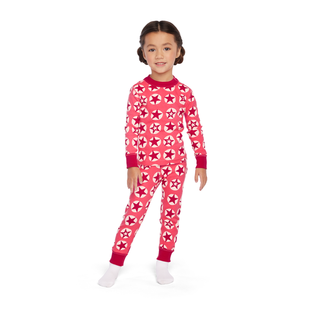 American Girl® x Hanna Andersson Berry Bright Stars Pajamas for Little Girls & Girls C9