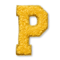 AG™ Letter P Stick-On Patch D5