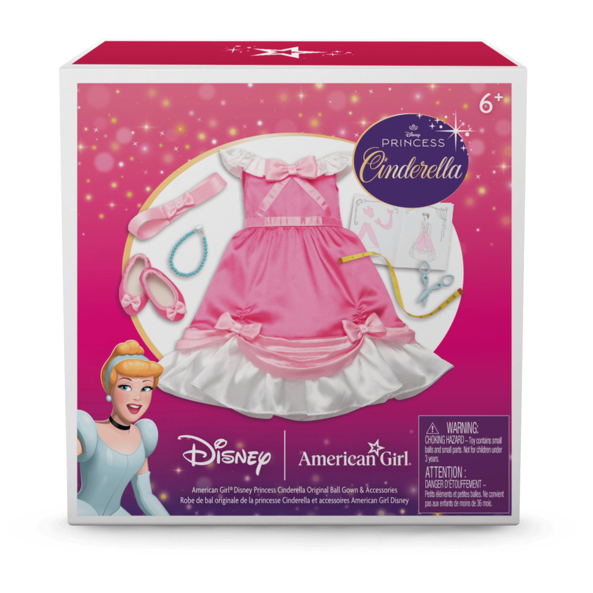 American Girl® Disney Princess Cinderella Original Ball Gown & Accessories for 18-inch Dolls C2