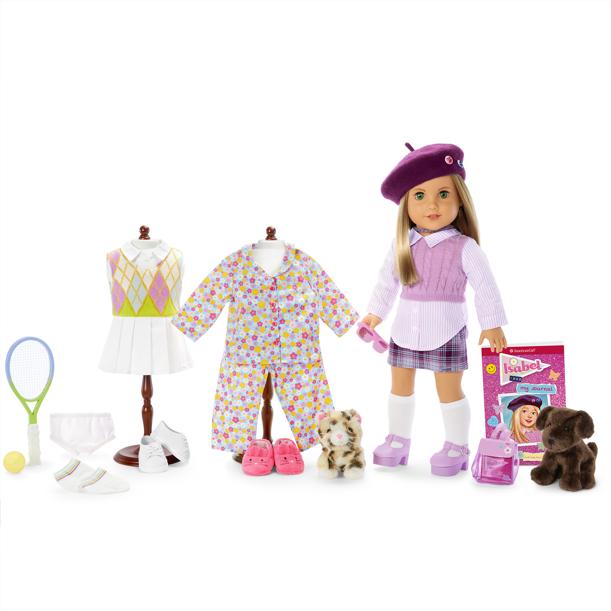 ’90s Twins Isabel’s™ Tennis Gift Set (Historical Characters) F9
