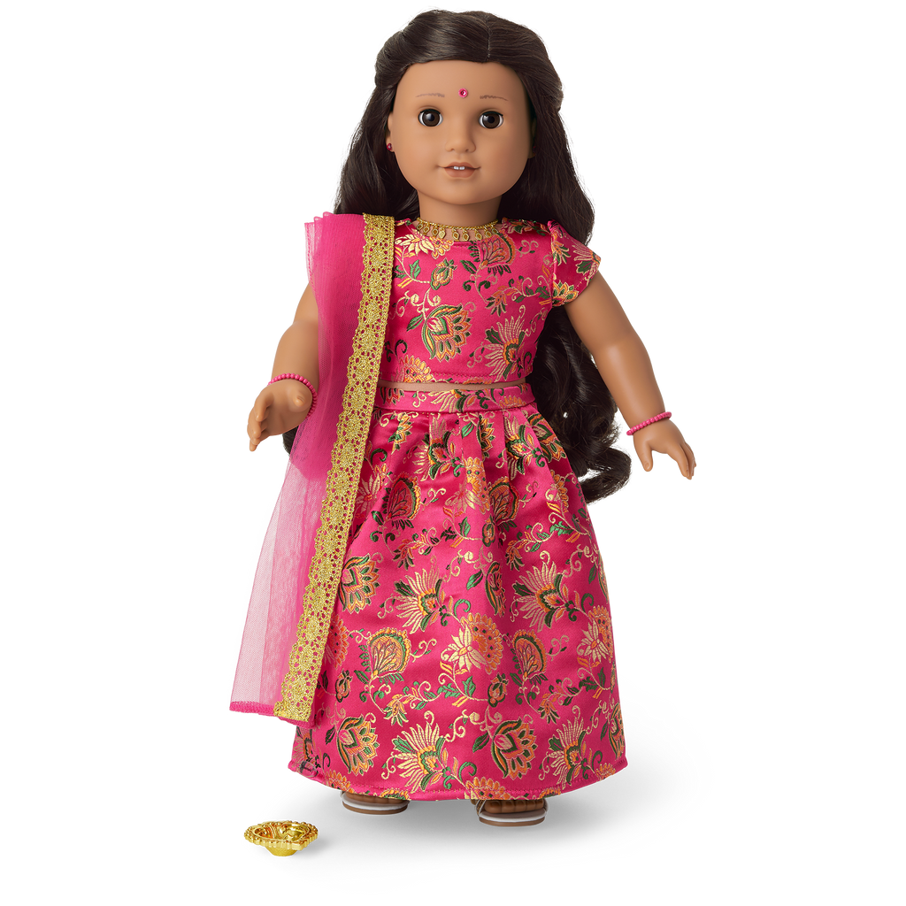 Diwali Celebration Outfit for 18-inch Dolls F8