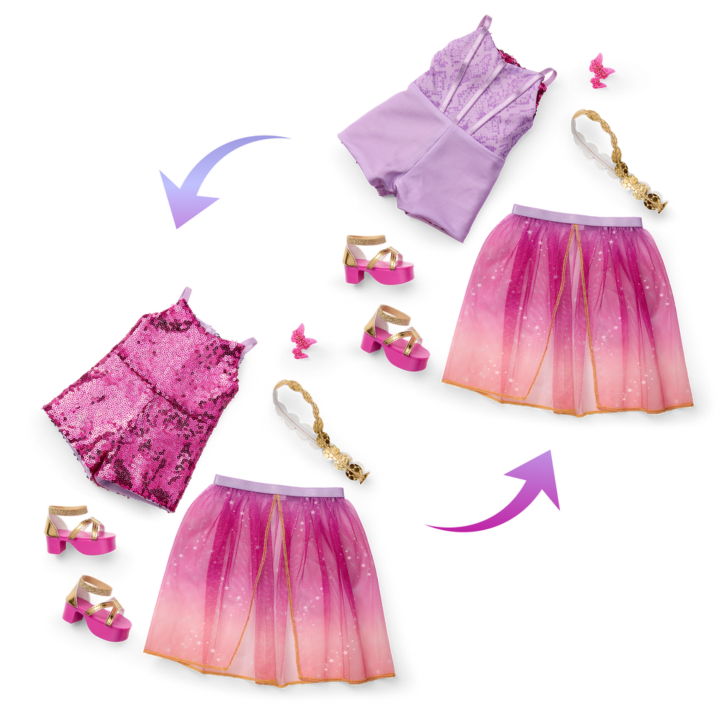 Glam Sparkly Concert Outfit for 18-inch Dolls B6
