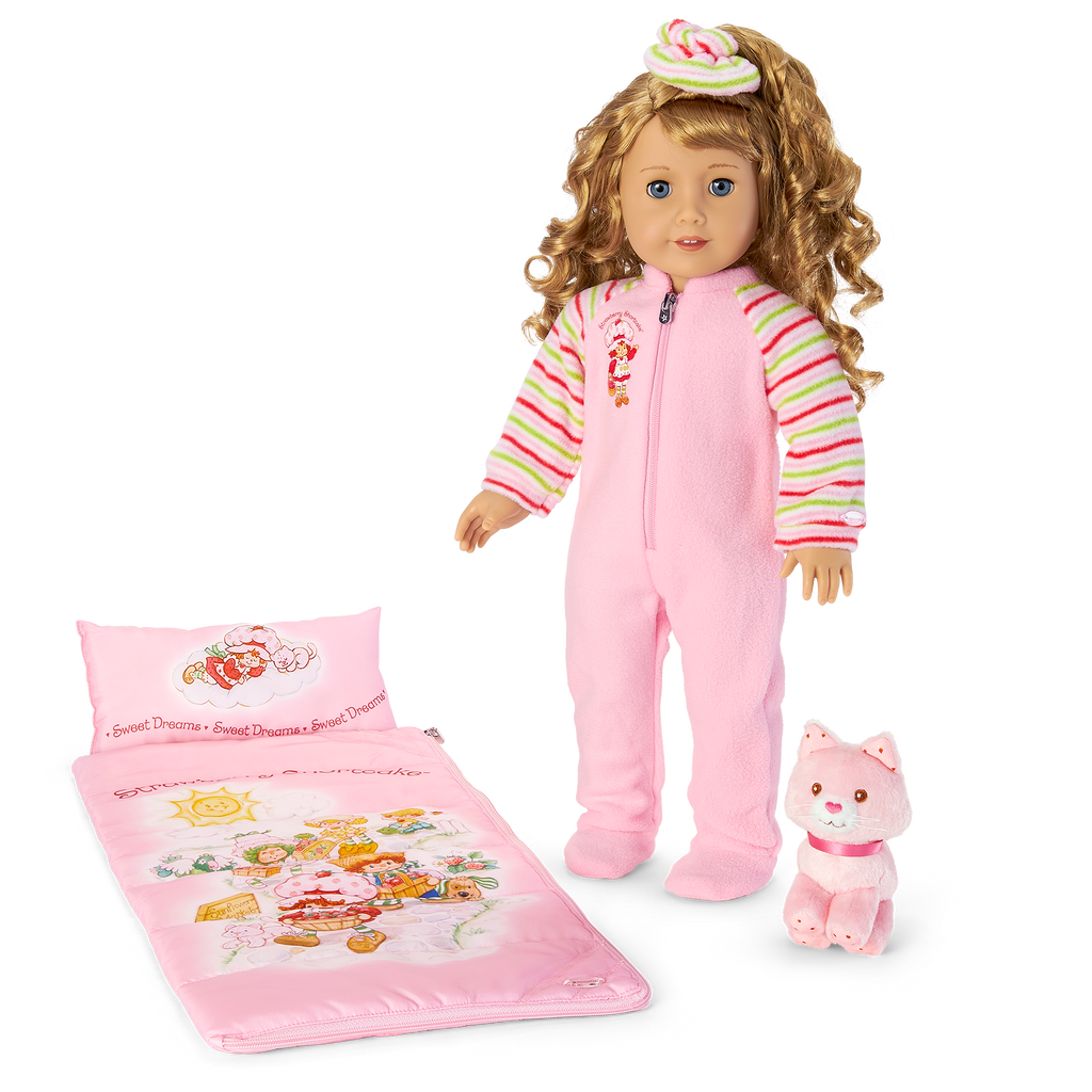 Courtney's™ Strawberry Shortcake™ Sleeping Bag Set for 18-inch Dolls (Historical Characters) B4