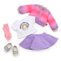 Summer’s™ Waggy Pup Tails™ Outfit for 18-inch Dolls (Girl of the Year™ 2025) F4