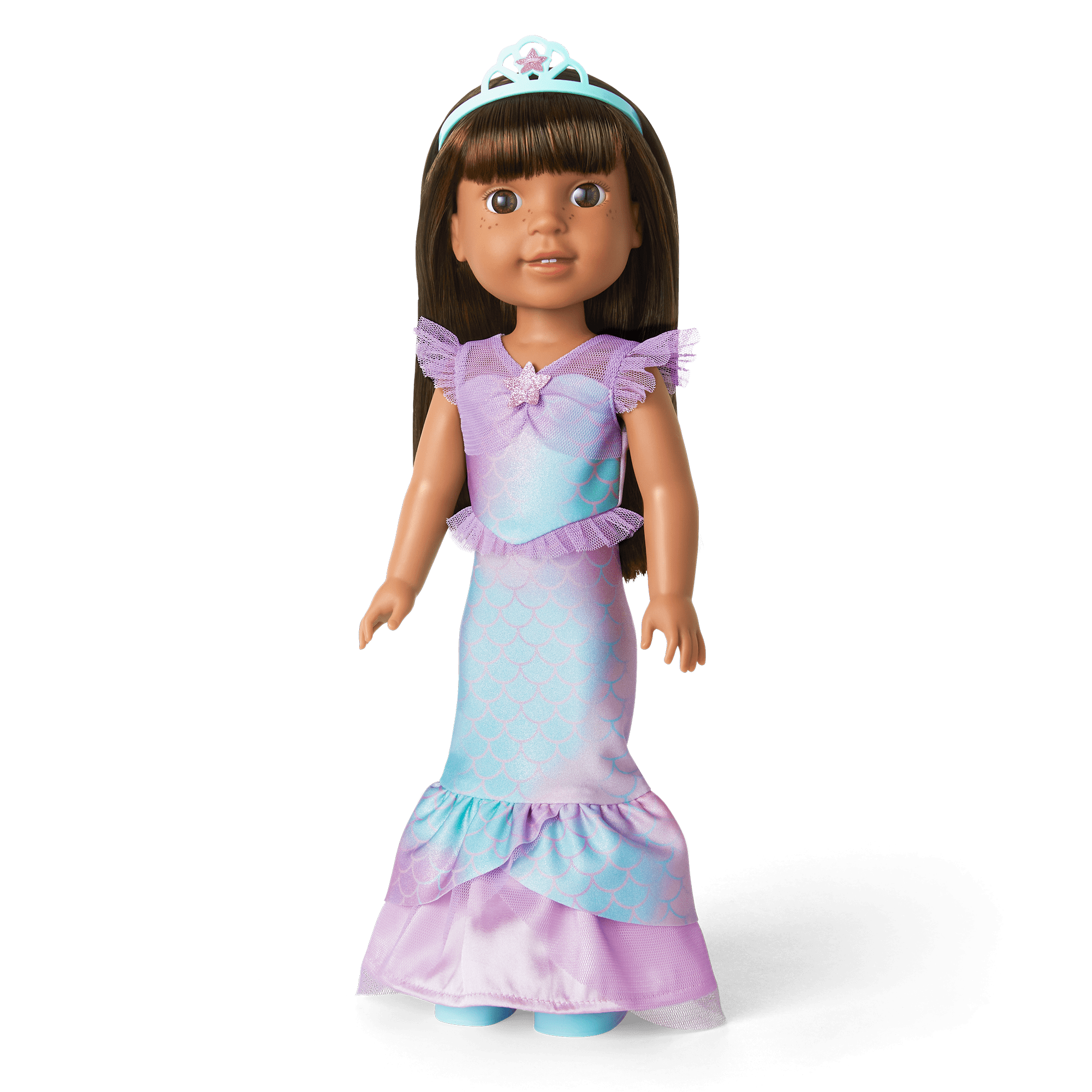 2-in-1 Sparkly Mermaid Outfit for WellieWishers™ Dolls C8