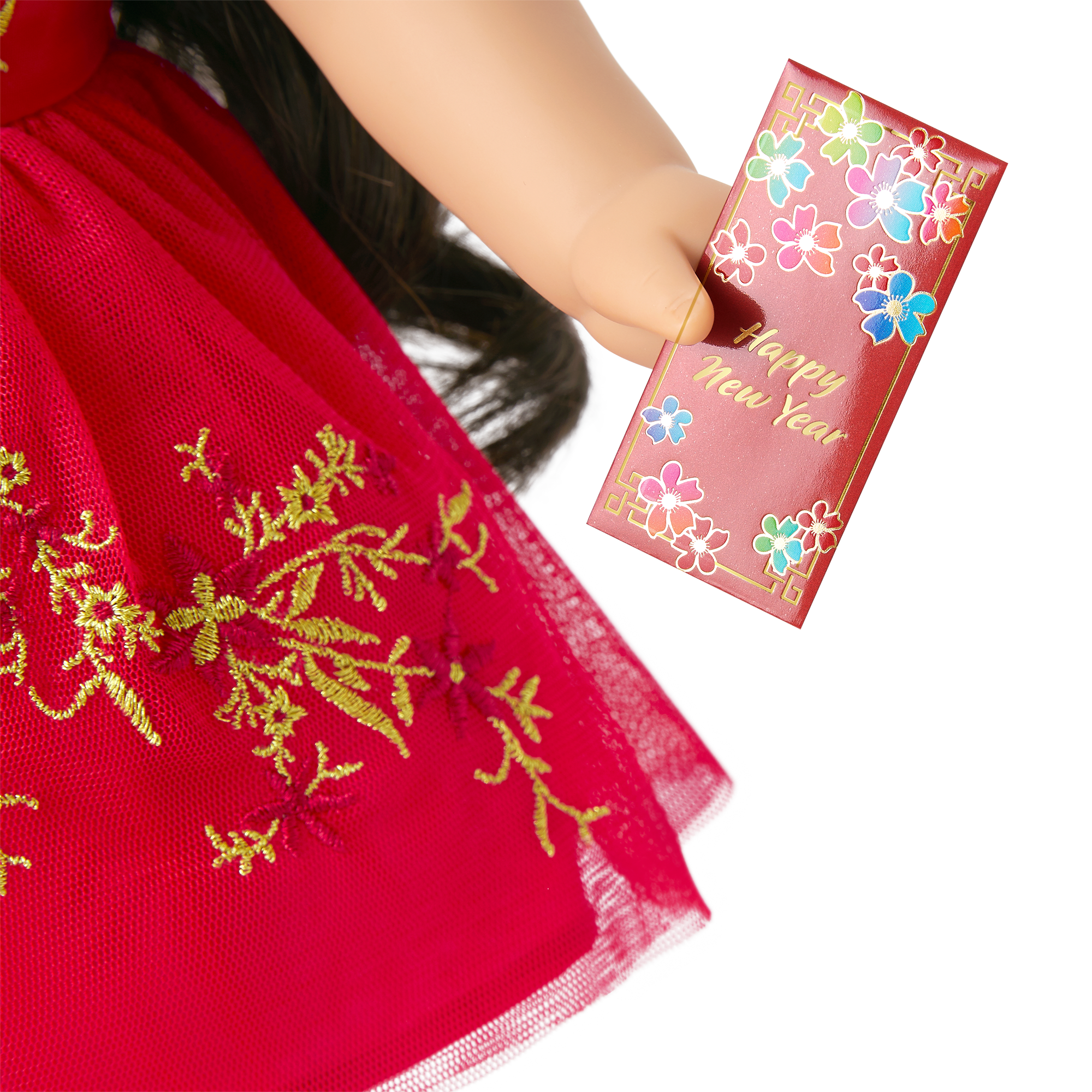 Lunar New Year's Celebration Outfit for 18-inch Dolls E0