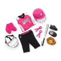Softball Star Uniform for 18-inch Dolls E3