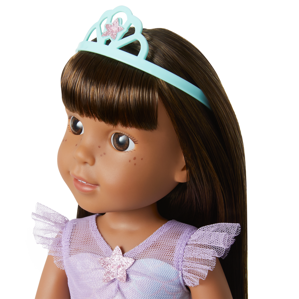 2-in-1 Sparkly Mermaid Outfit for WellieWishers™ Dolls C8