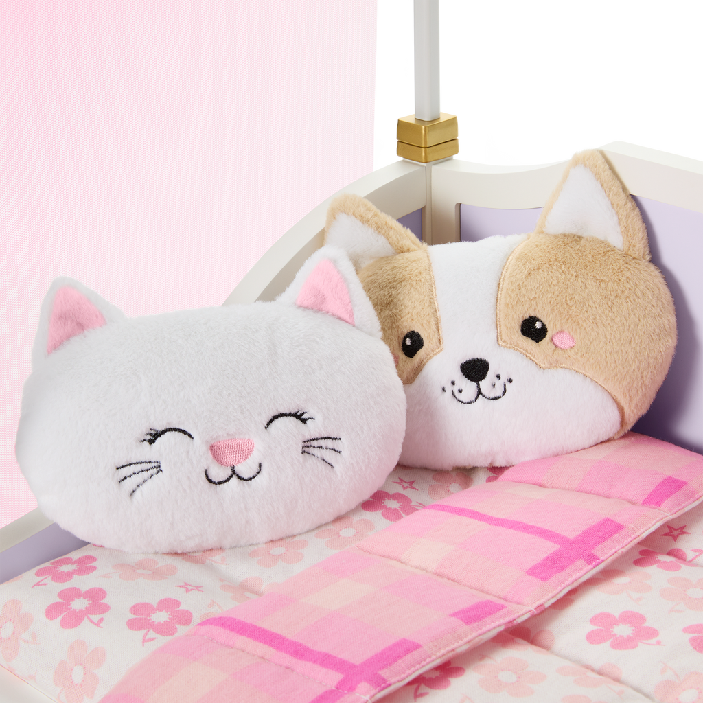 All Set for Sleepovers Canopy Bed for 18-inch Dolls E6