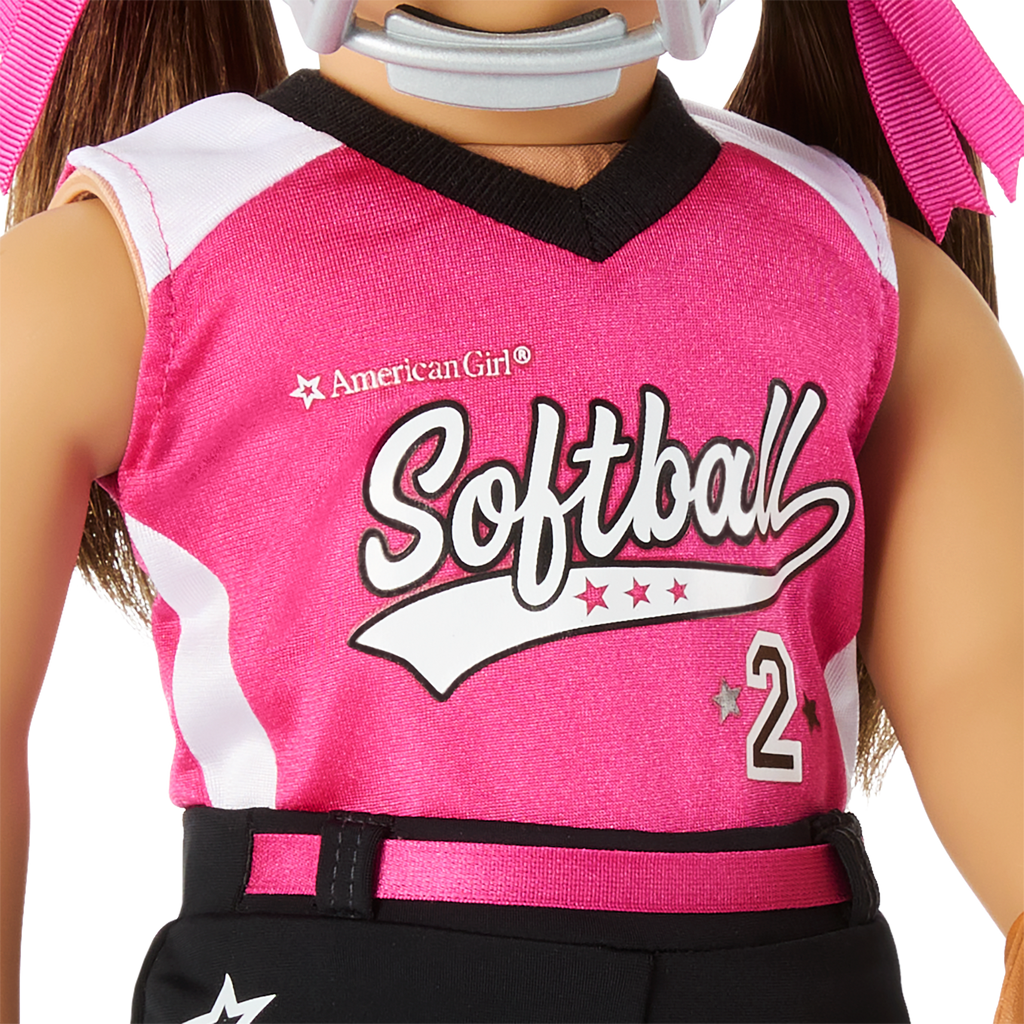 Softball Star Uniform for 18-inch Dolls E3