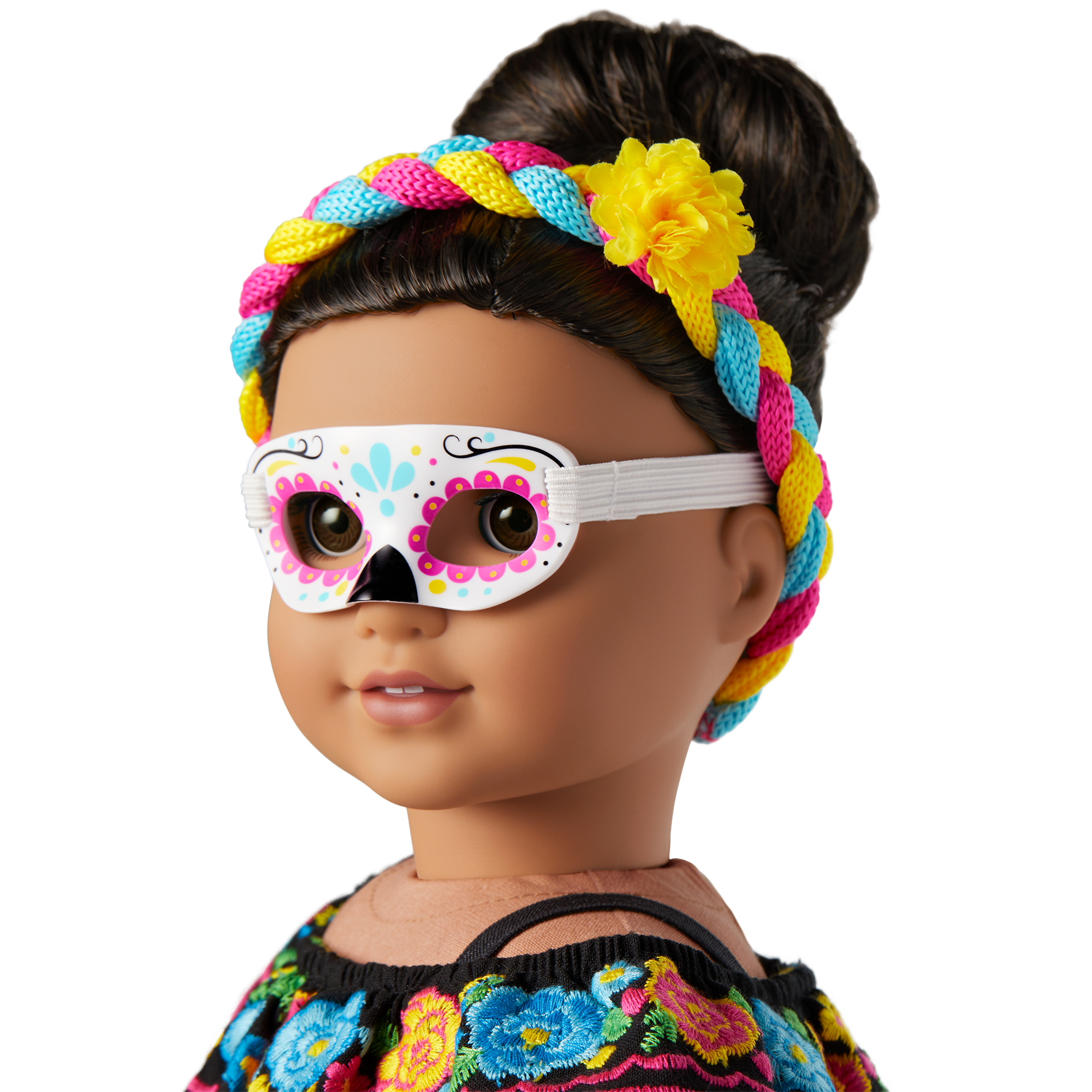 Día de Muertos Celebration Outfit for 18-inch Dolls E7