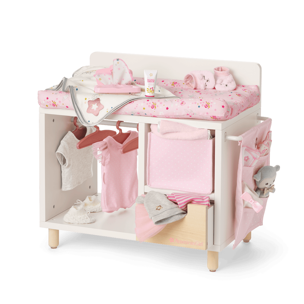 Dots & Blooms Changing Table with Storage A7