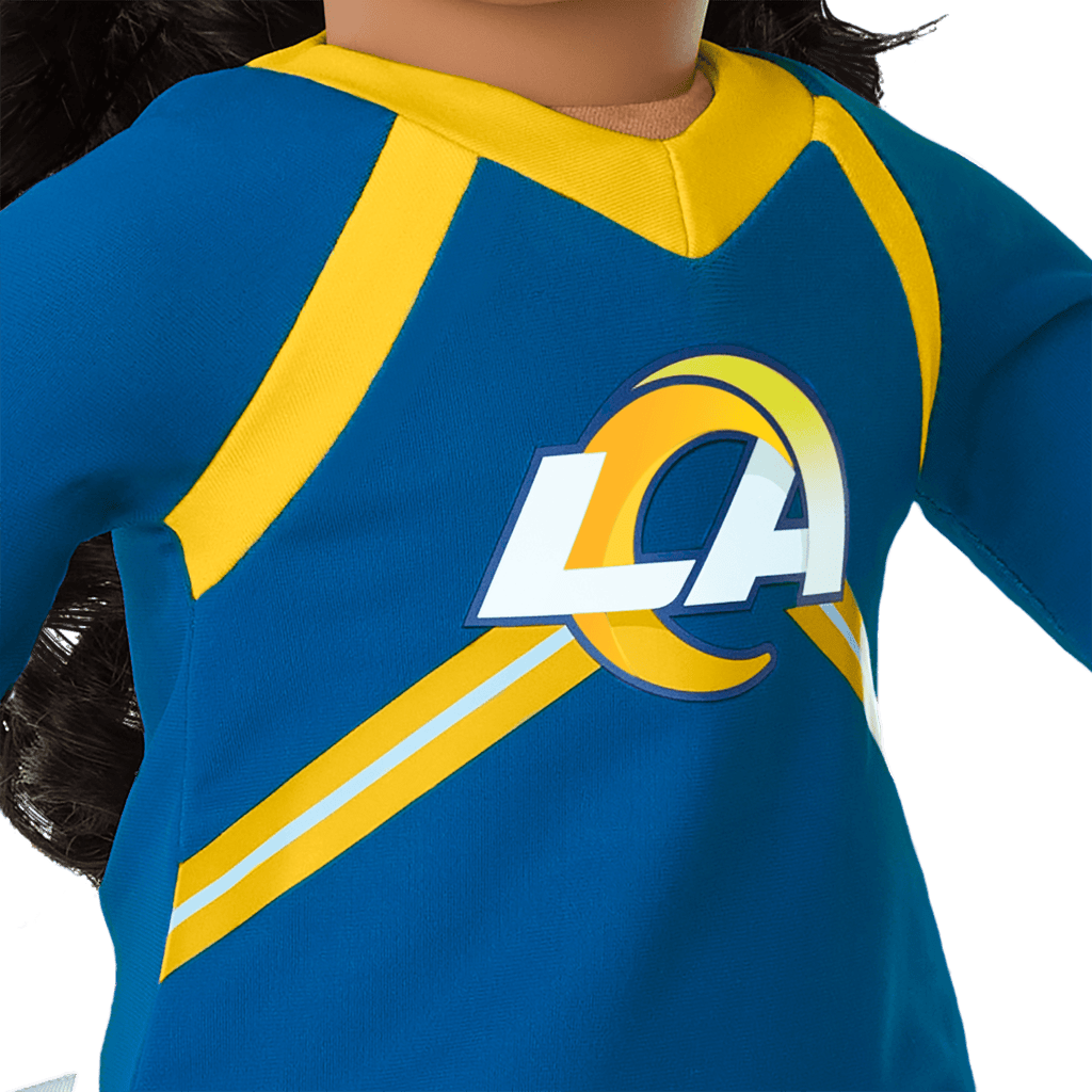 American Girl® x NFL Los Angeles Rams Cheer Uniform for 18-inch Dolls E6
