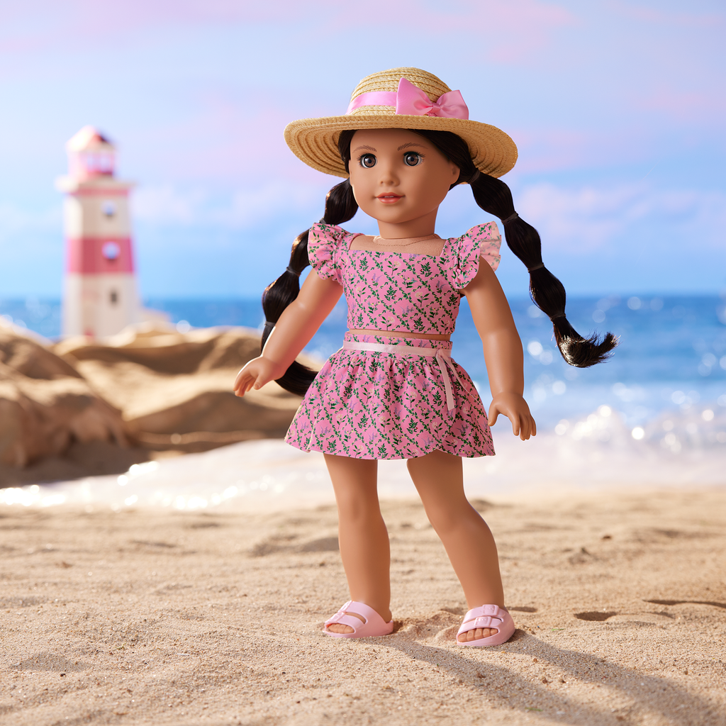 Raquel's™ Beach Outfit for 18-inch Dolls (Girl of the Year™ 2026) B3