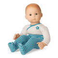 Bitty Baby® Doll #6 with red hair in Soft Blue C8