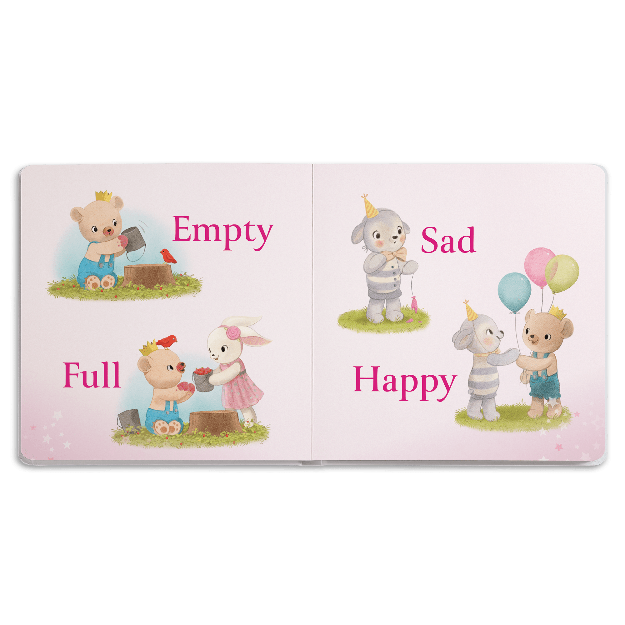 Bitty’s™ Bear Friend & Opposites All Around Board Book C8