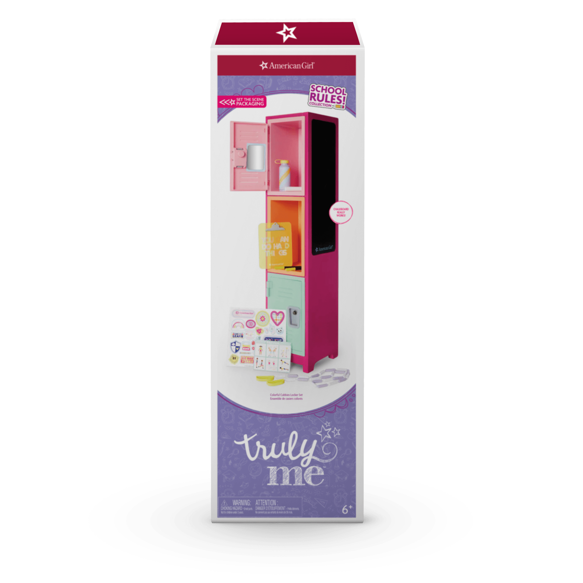 Colorful Cubbies Locker Set for 18-inch Dolls E0