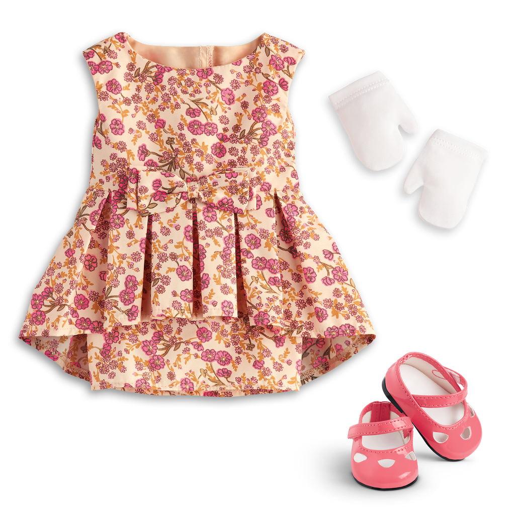 Melody’s™ Fancy Floral Dress for 18-inch Dolls (Historical Characters) C4