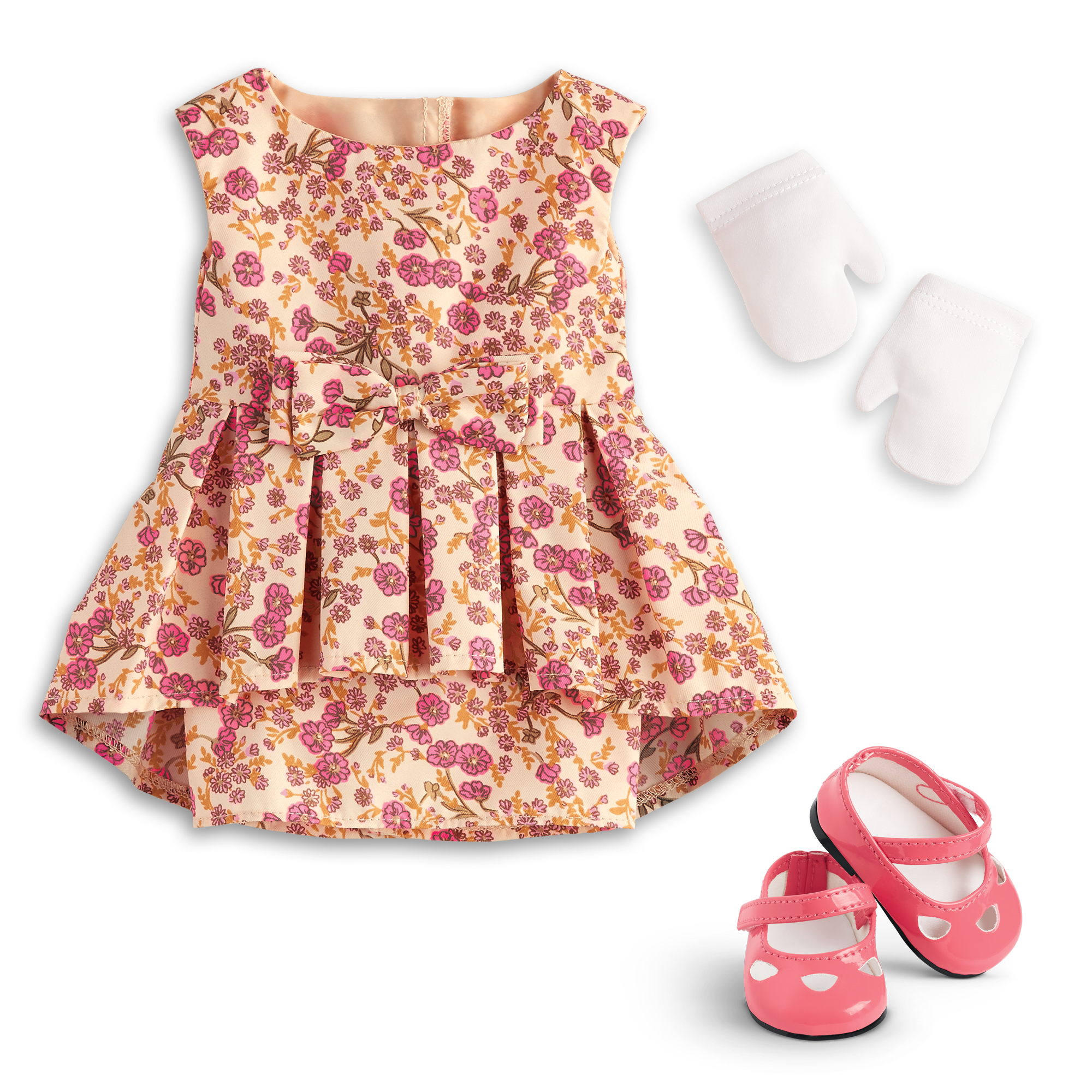 Melody’s™ Fancy Floral Dress for 18-inch Dolls (Historical Characters) C4