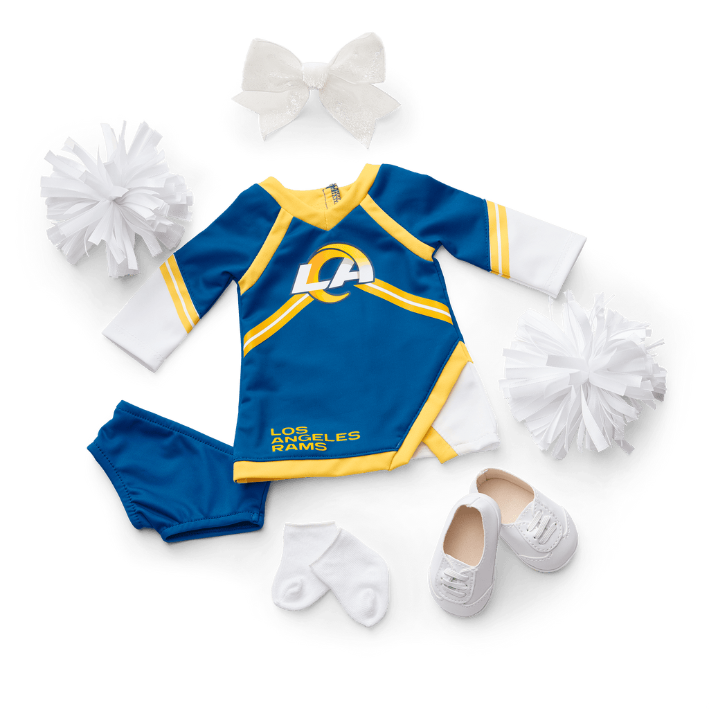 American Girl® x NFL Los Angeles Rams Cheer Uniform for 18-inch Dolls E6