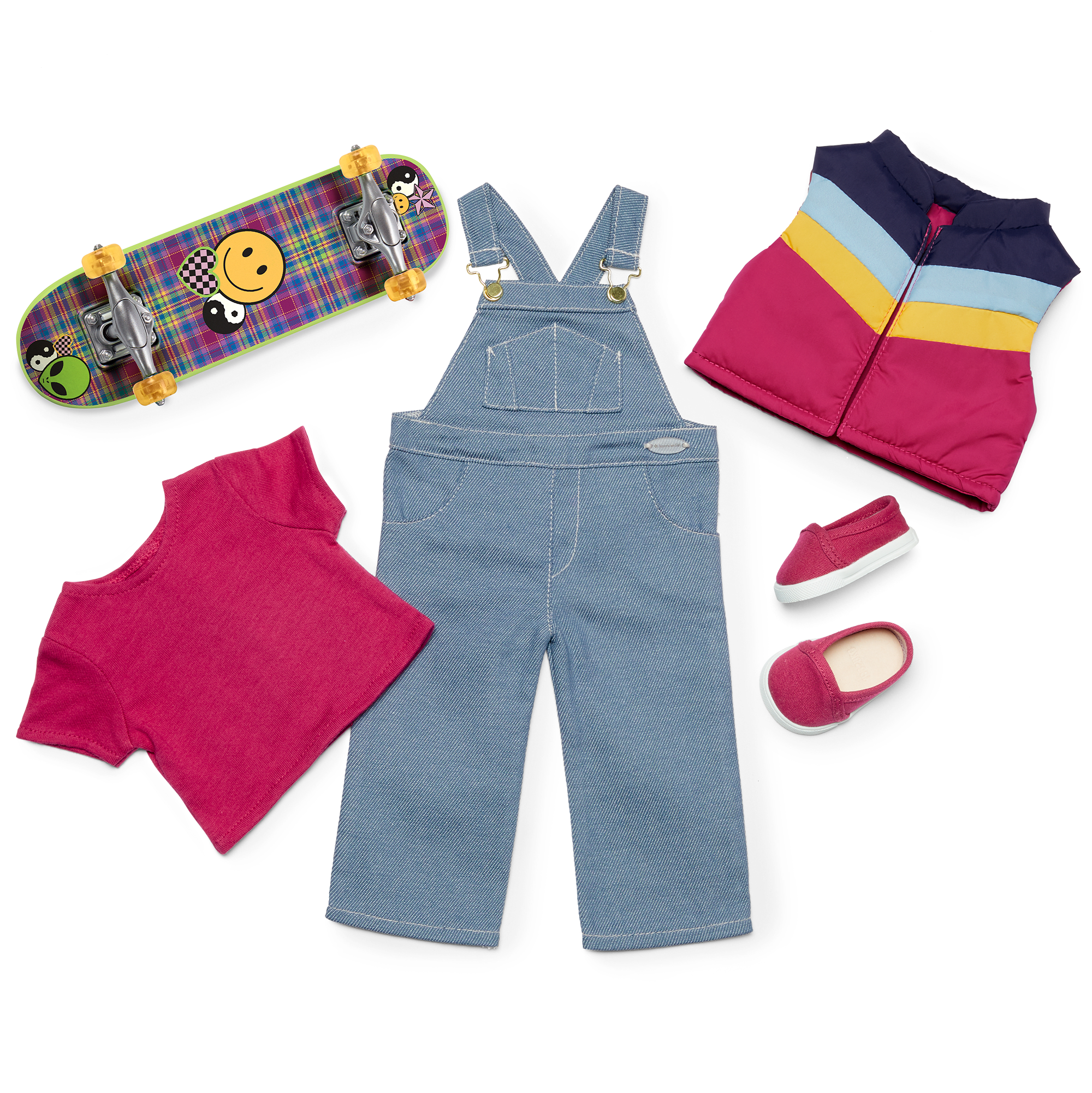 Nicki’s™ Skateboarding Outfit for 18-inch Dolls (Historical Characters) B6