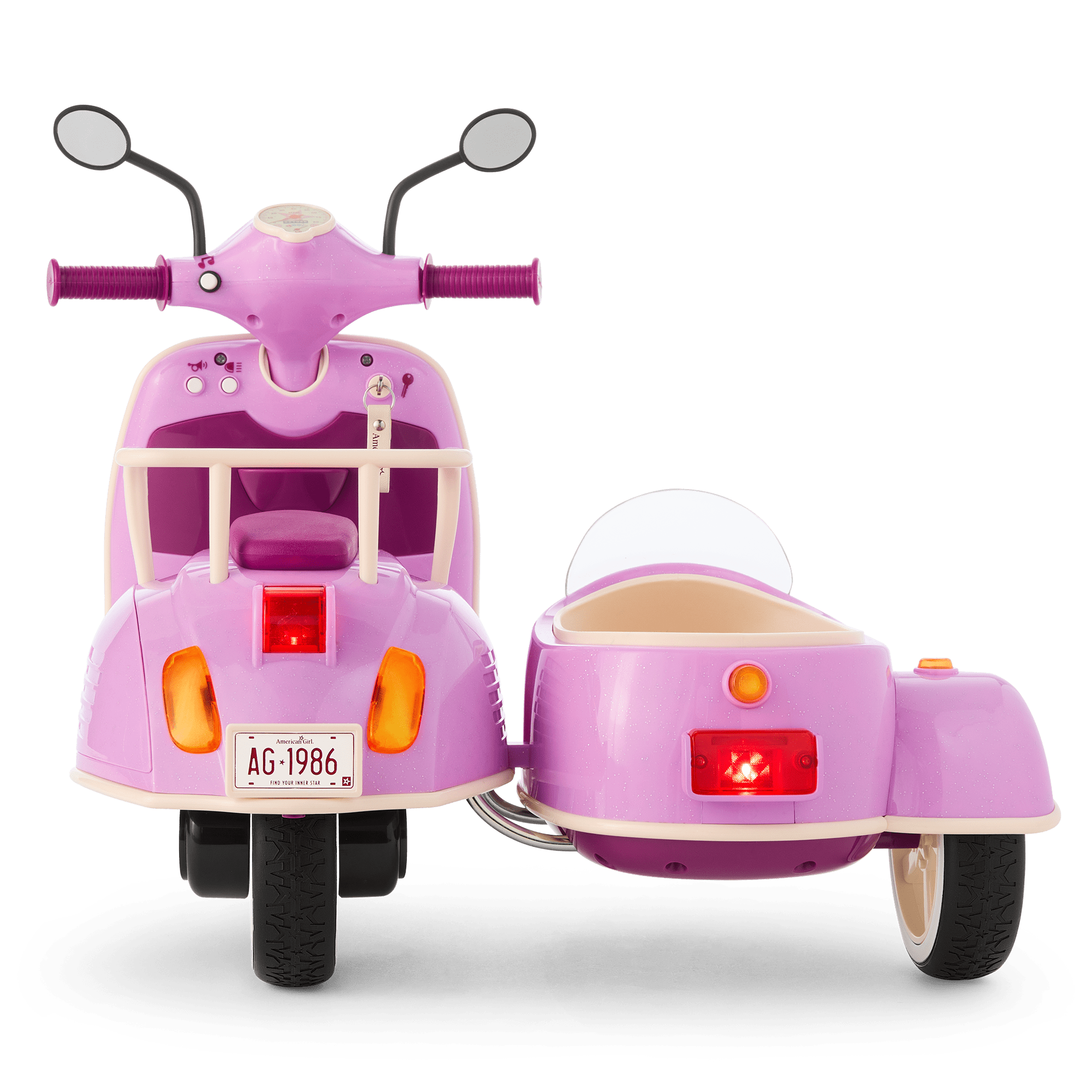 Hit the Road Scooter & Sidecar for 18-inch Dolls C9