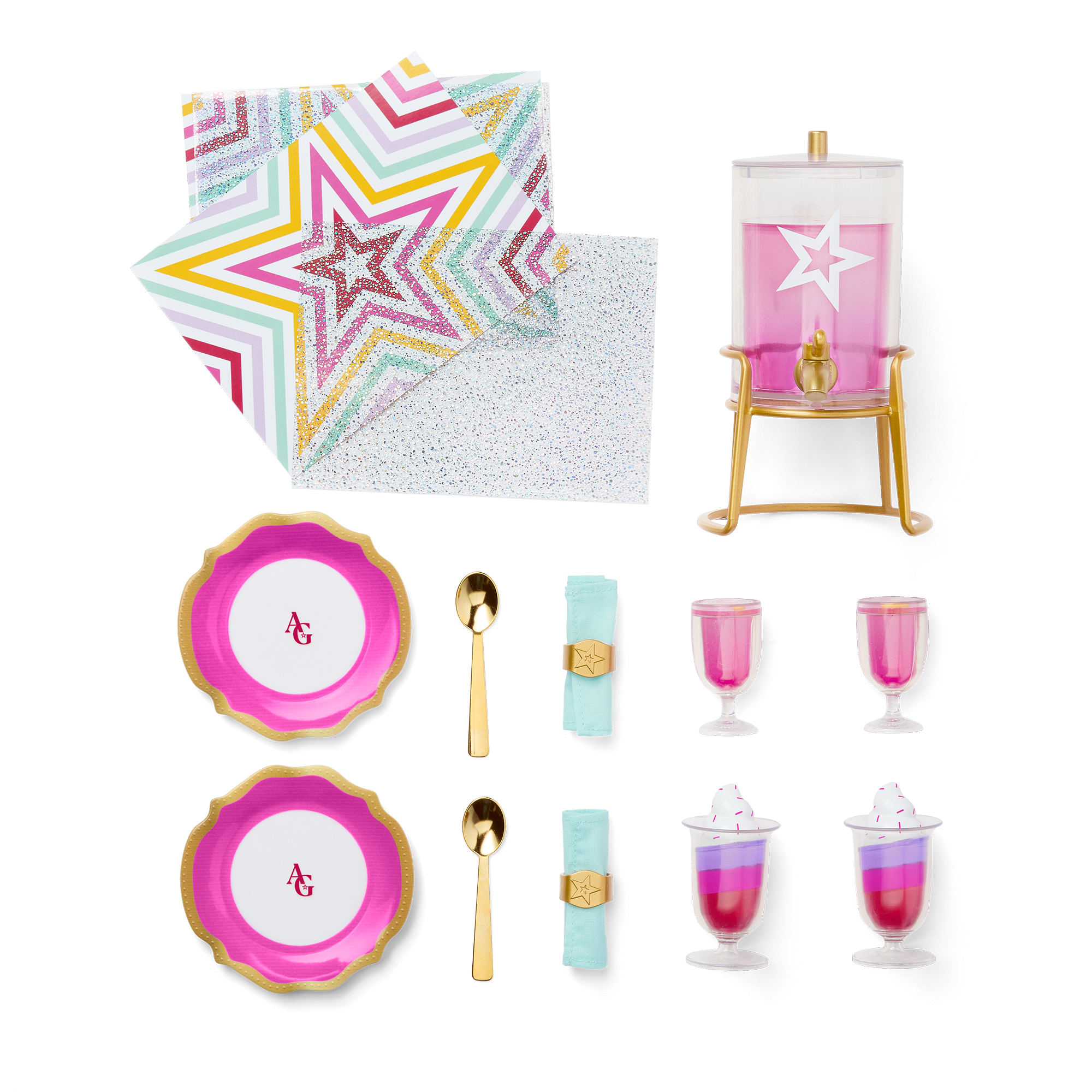 Kitchen Table for Two Set for 18-inch Dolls D0