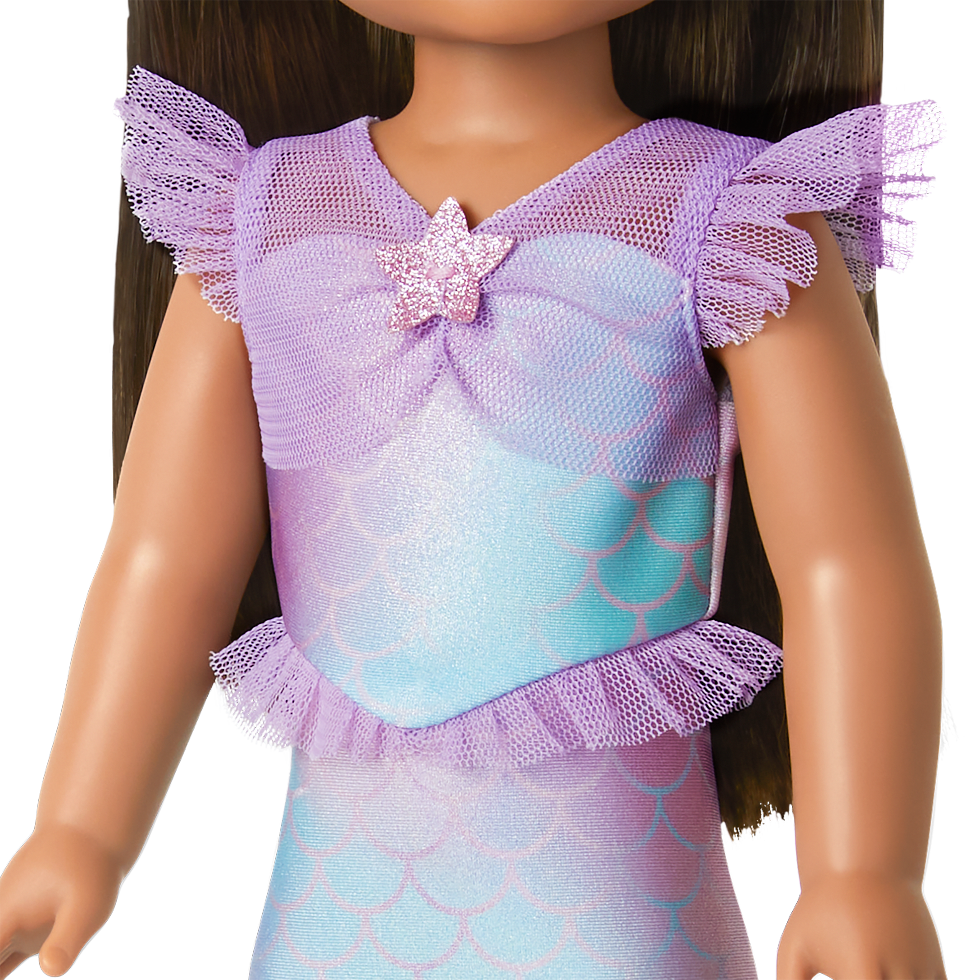 2-in-1 Sparkly Mermaid Outfit for WellieWishers™ Dolls C8