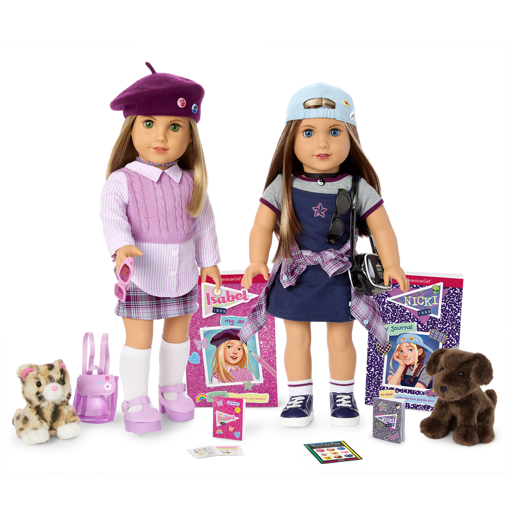 ’90s Twins Isabel™ & Nicki™ Gift Set (Historical Characters) E5