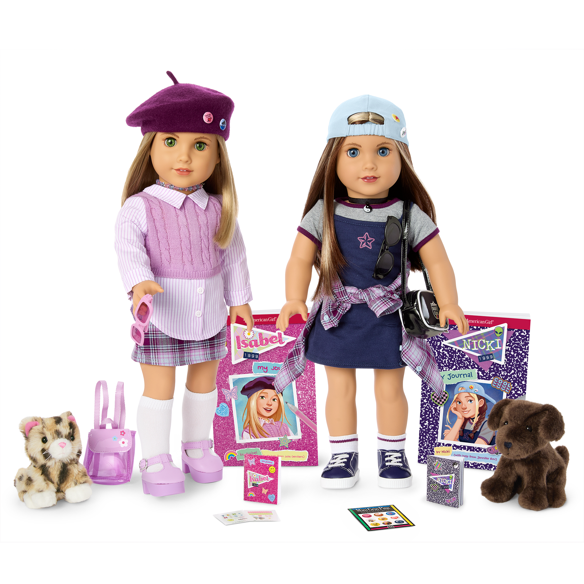 ’90s Twins Isabel™ & Nicki™ Gift Set (Historical Characters) E5